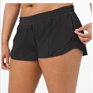 Black 2.5 inch lululemon shorts NWOT